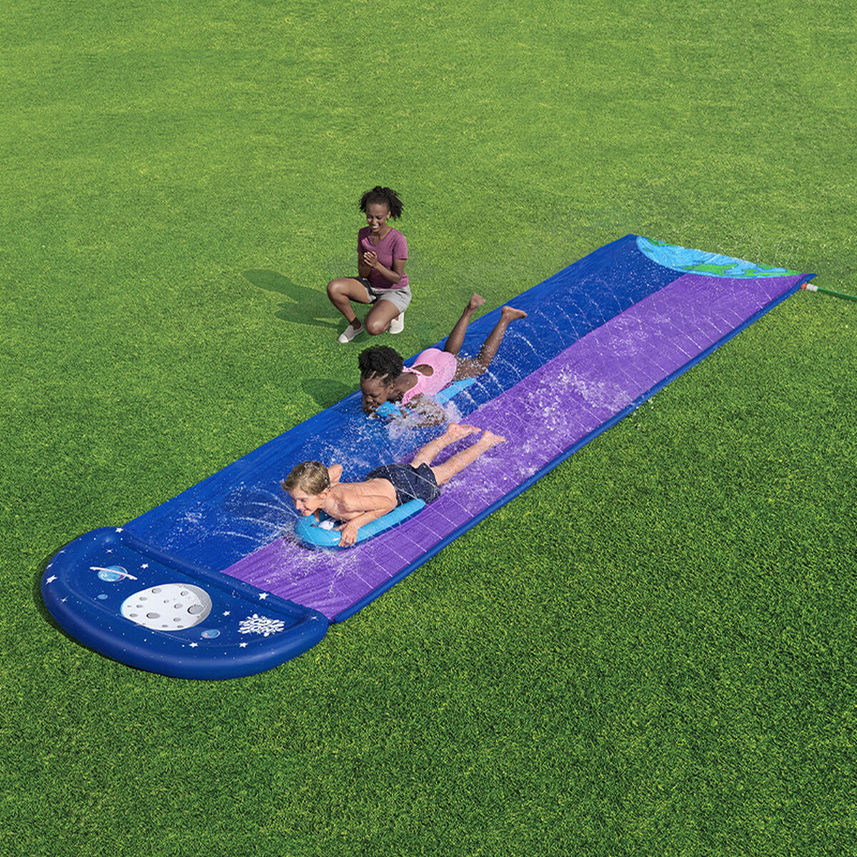 Tobogan acvatic Bestway 488 x 138 cm Glisant Double